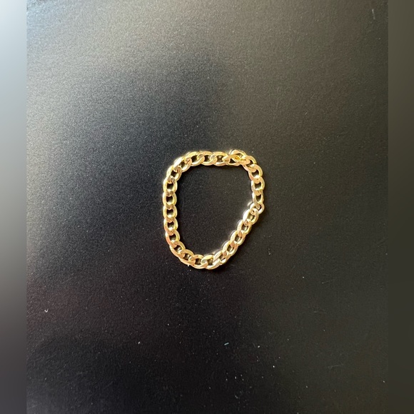 14k yellow gold chain ring. Size 6 - Picture 1 of 1